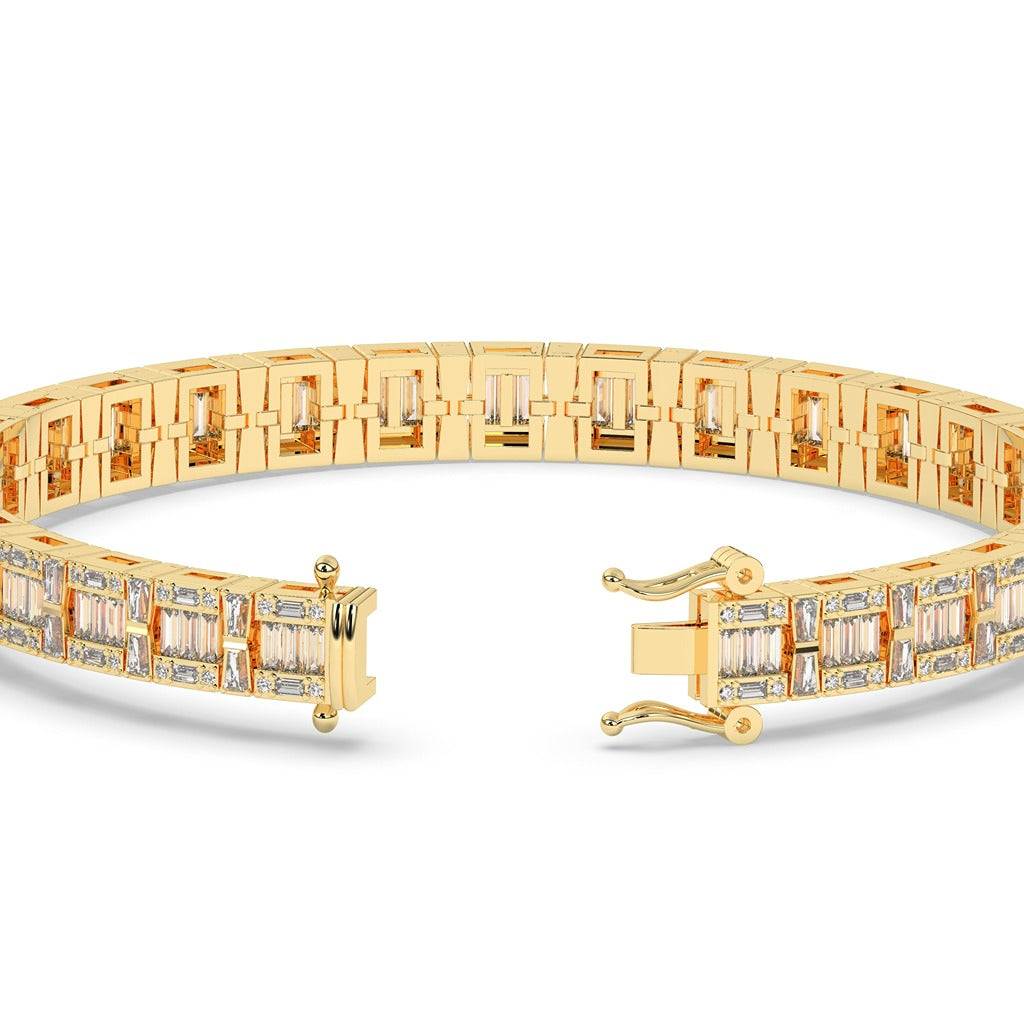 Royal Radiance Baguette Diamond Bangle