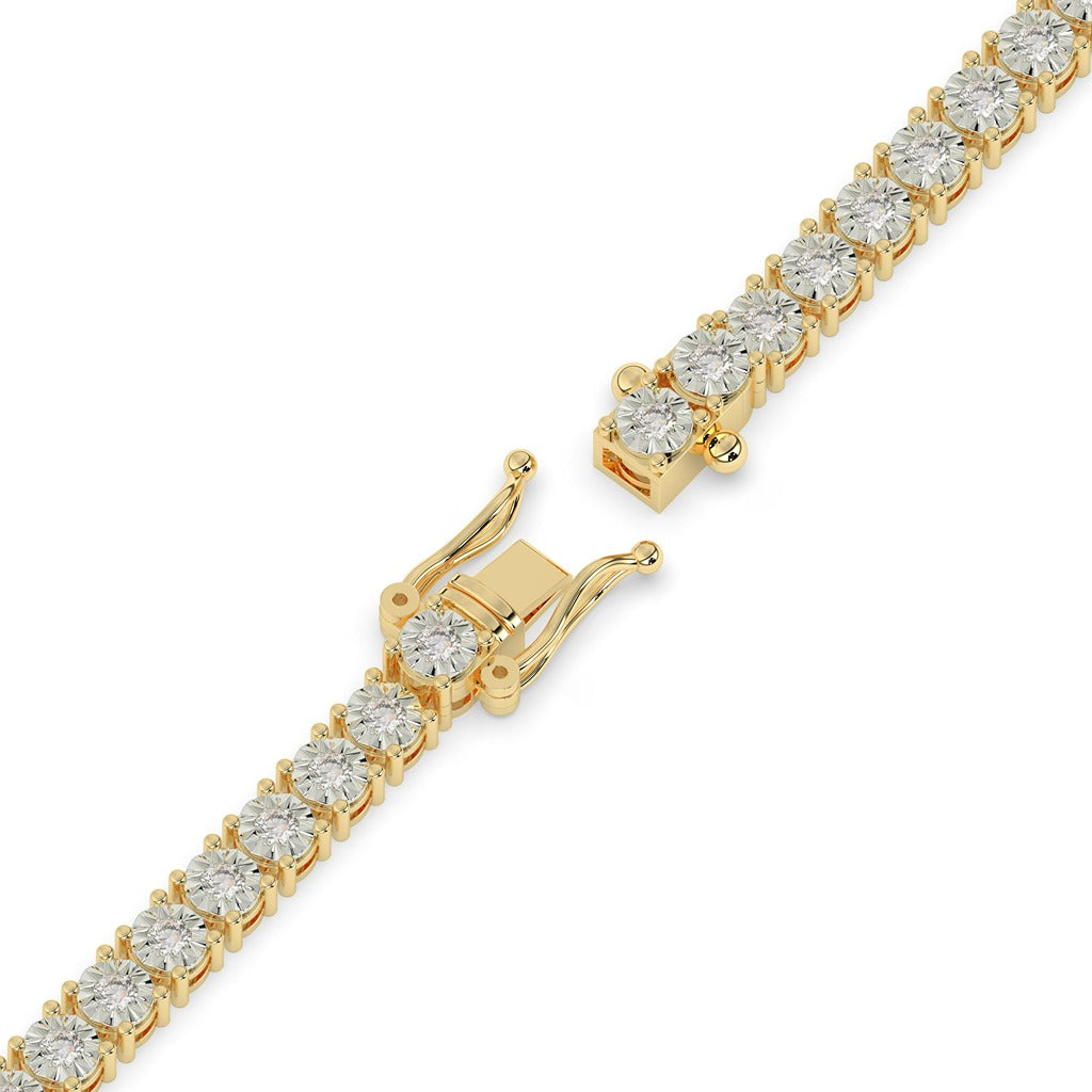 Dazzling Gold Tennis Sparkle Bracelet