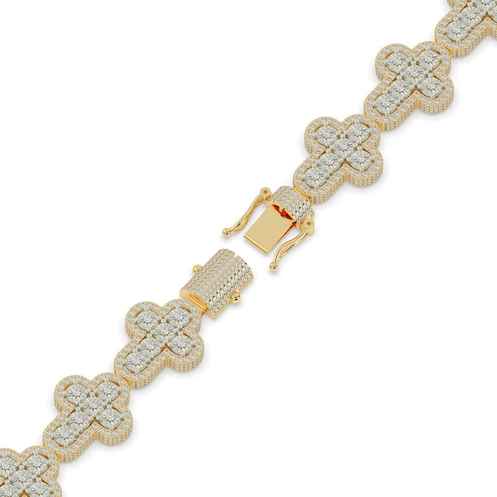 Royal Cross Shine Gold Bracelet