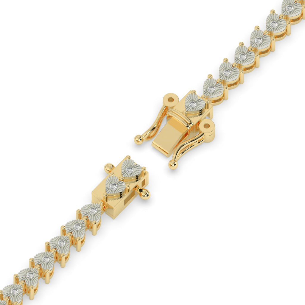 Delicate Petal Design Gold Bracelet