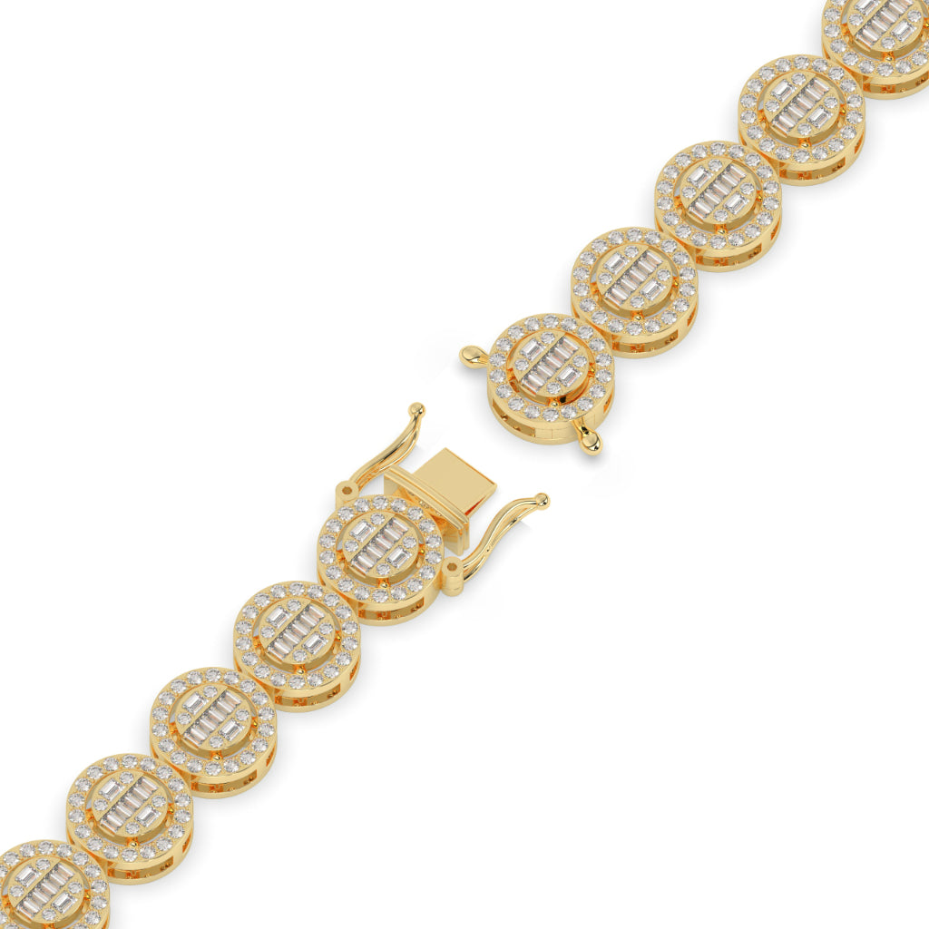 Classic Glow Baguette Circle Bracelet