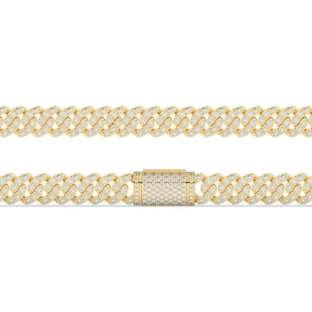 Diamond Iced Cuban Link Bracelet