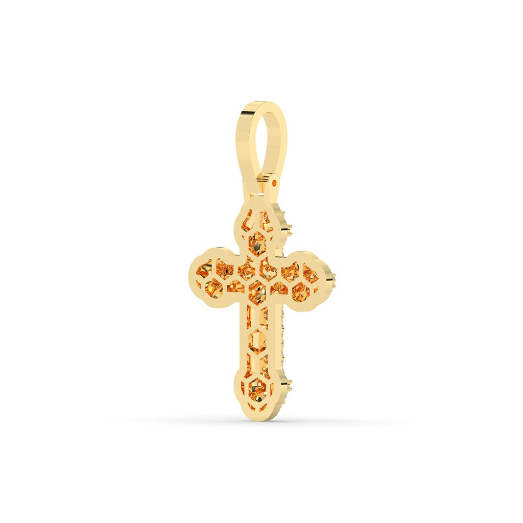 Classic Pave Diamond Cross Pendant