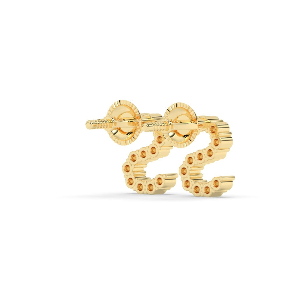 Elegant S Shape Diamond Studs