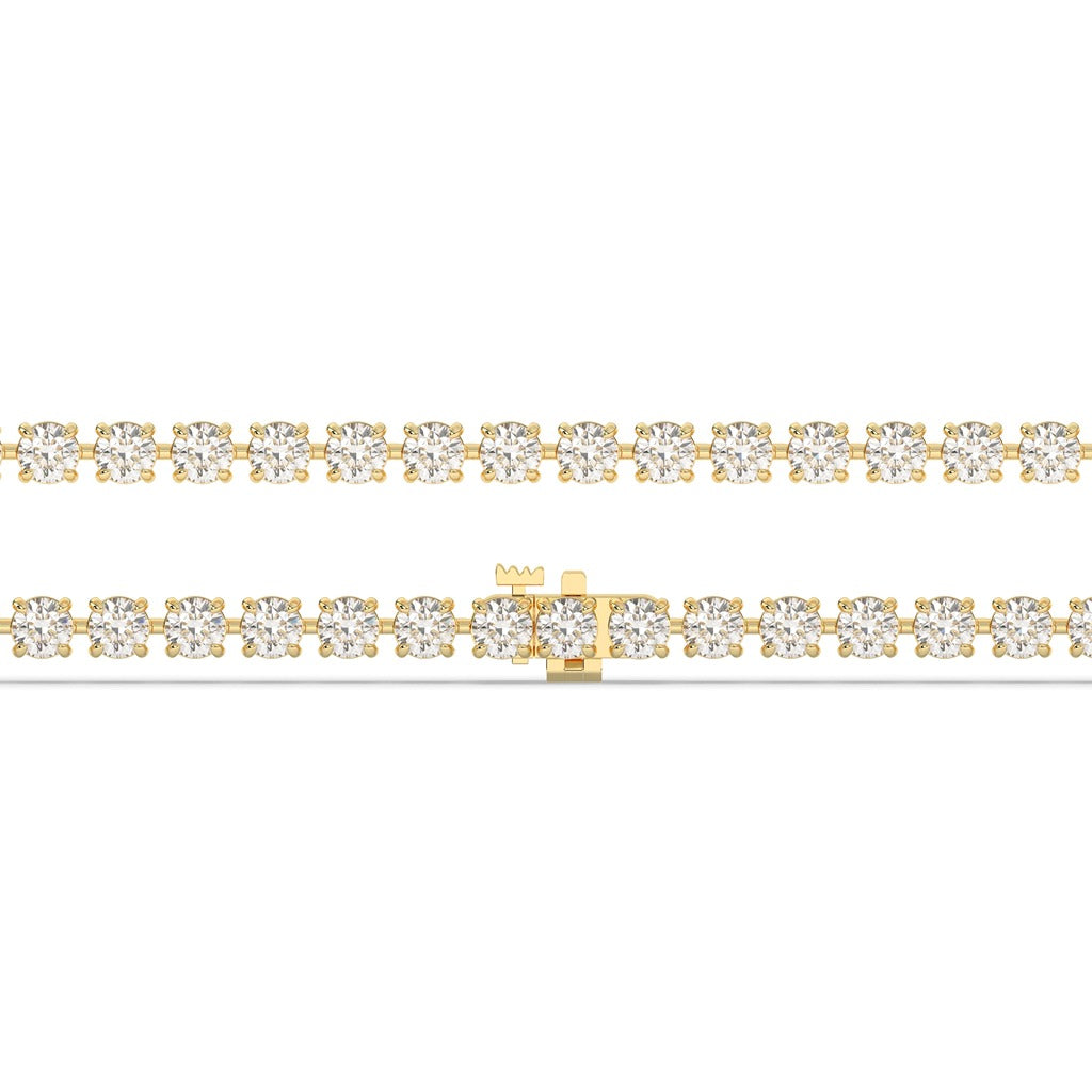 Gold Prong Set Diamond Bracelet