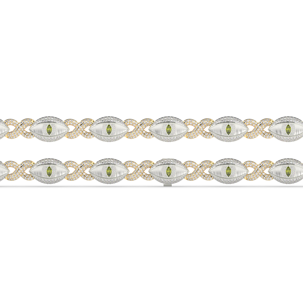 Evil Eye Infinity Diamond Bracelet