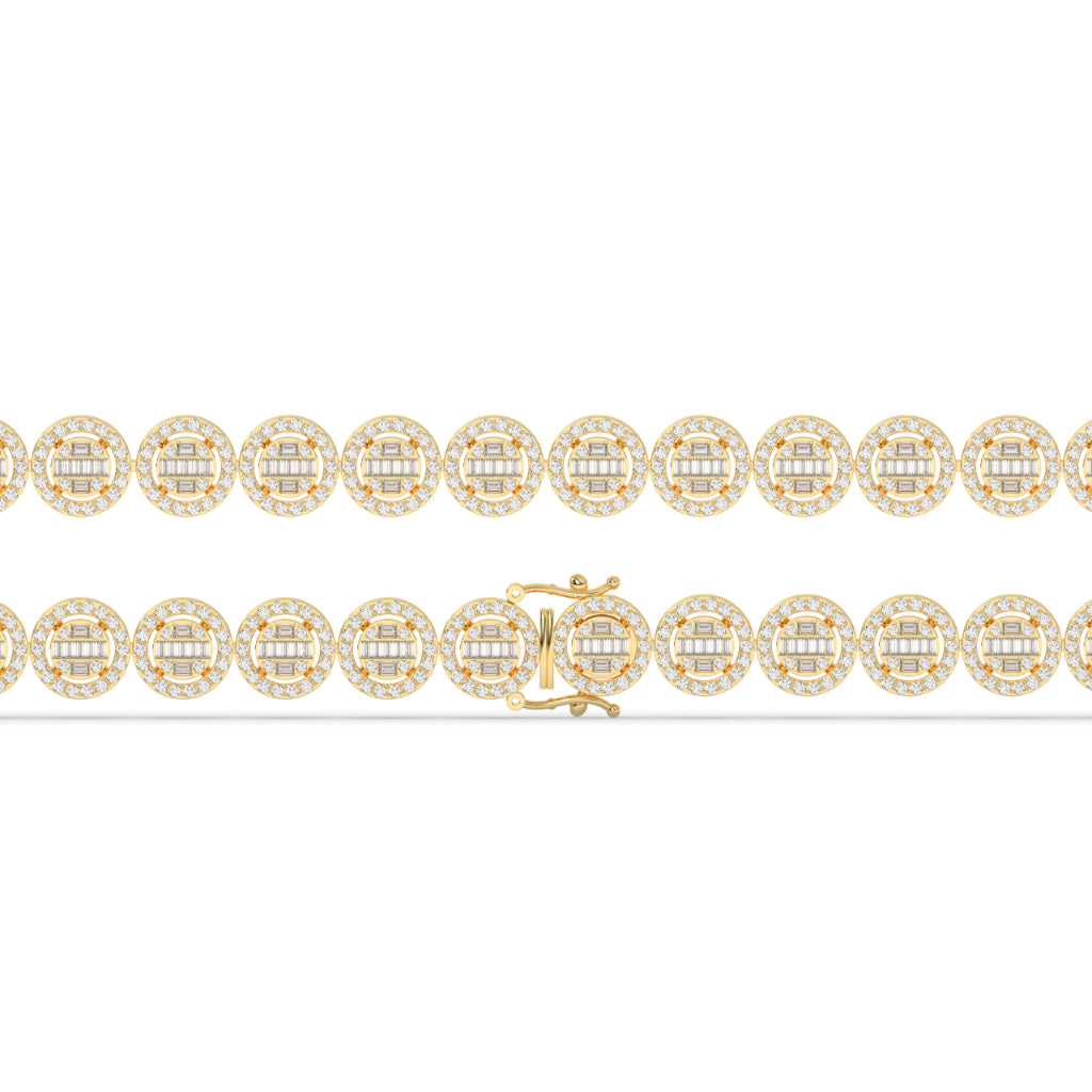 Classic Glow Baguette Circle Bracelet