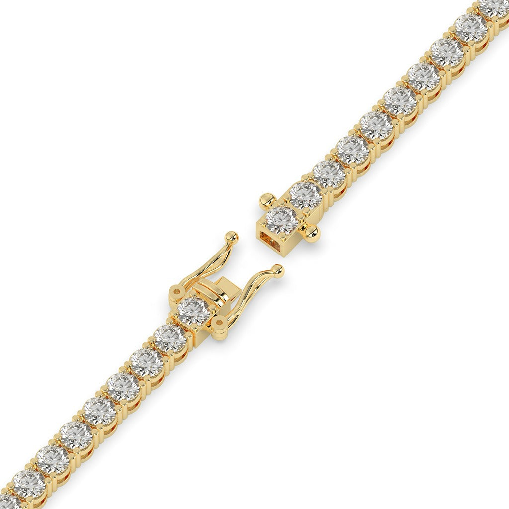 High-Polish Gold Band with Diamond Inlay