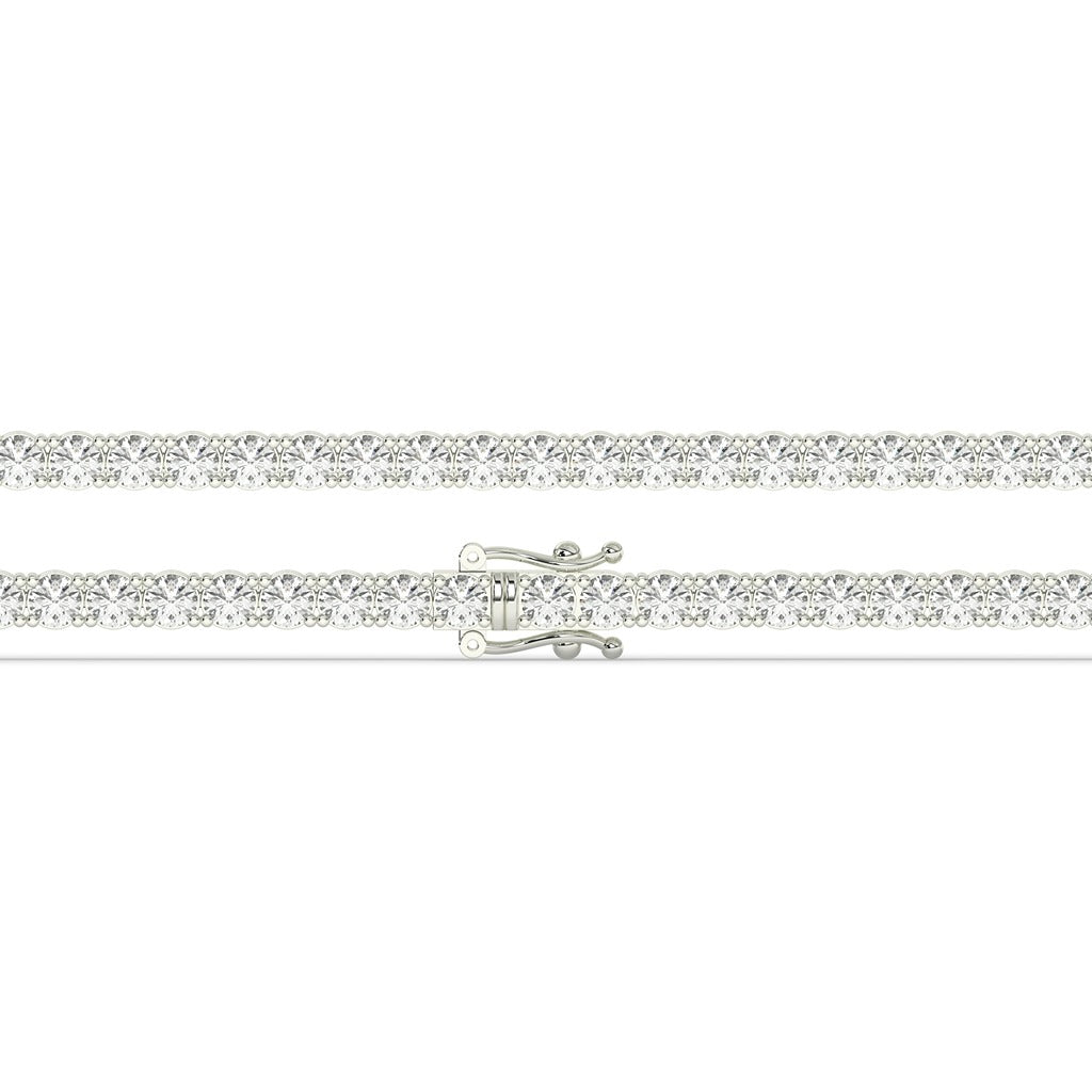Lustrous Gold Classic Diamond Tennis Bracelet