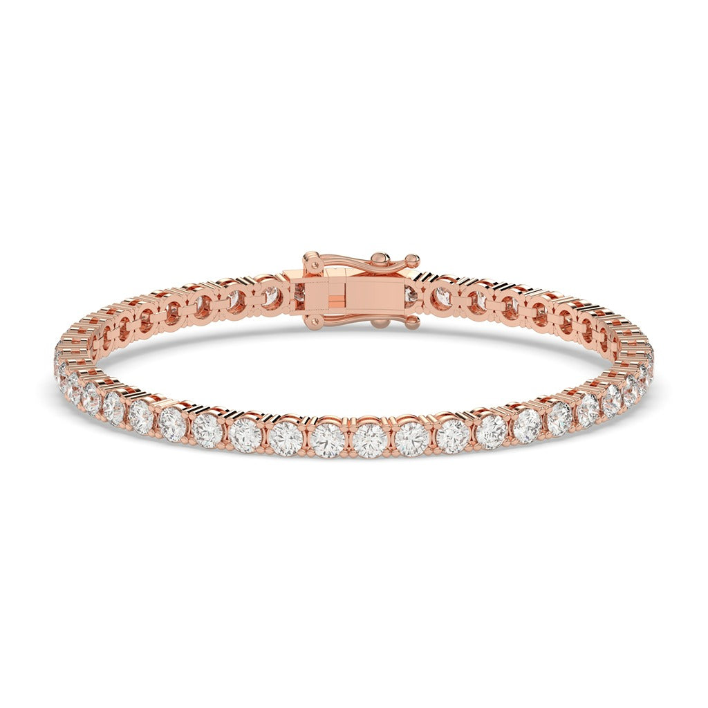 High-Polish Gold Band with Diamond Inlay