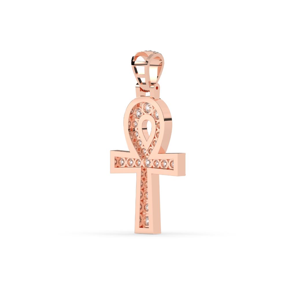 Diamond Ankh Eternal Life Pendant