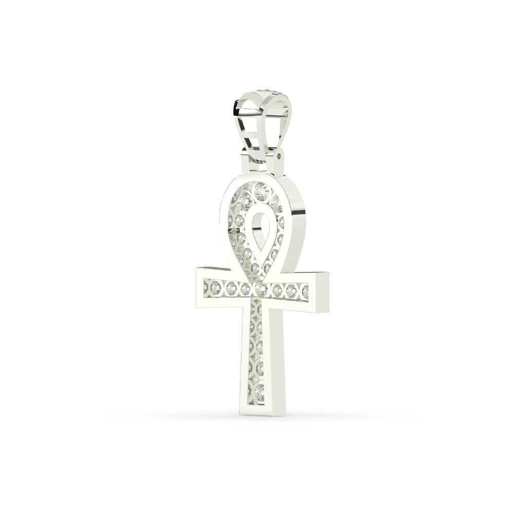 Diamond Ankh Eternal Life Pendant