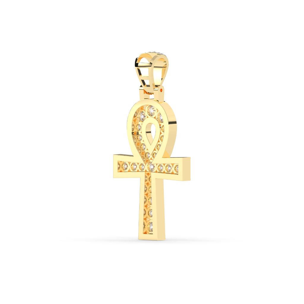 Diamond Ankh Eternal Life Pendant