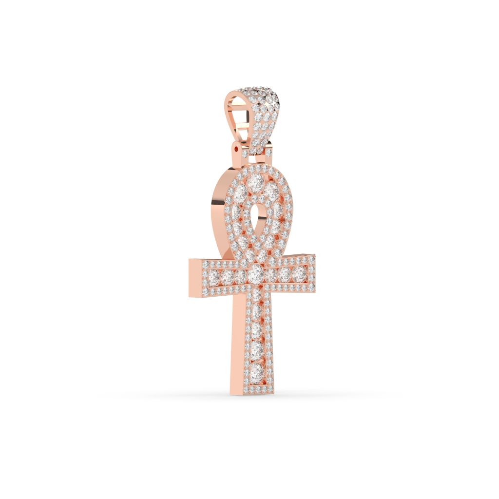 Diamond Ankh Eternal Life Pendant