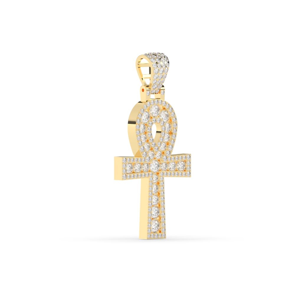 Diamond Ankh Eternal Life Pendant