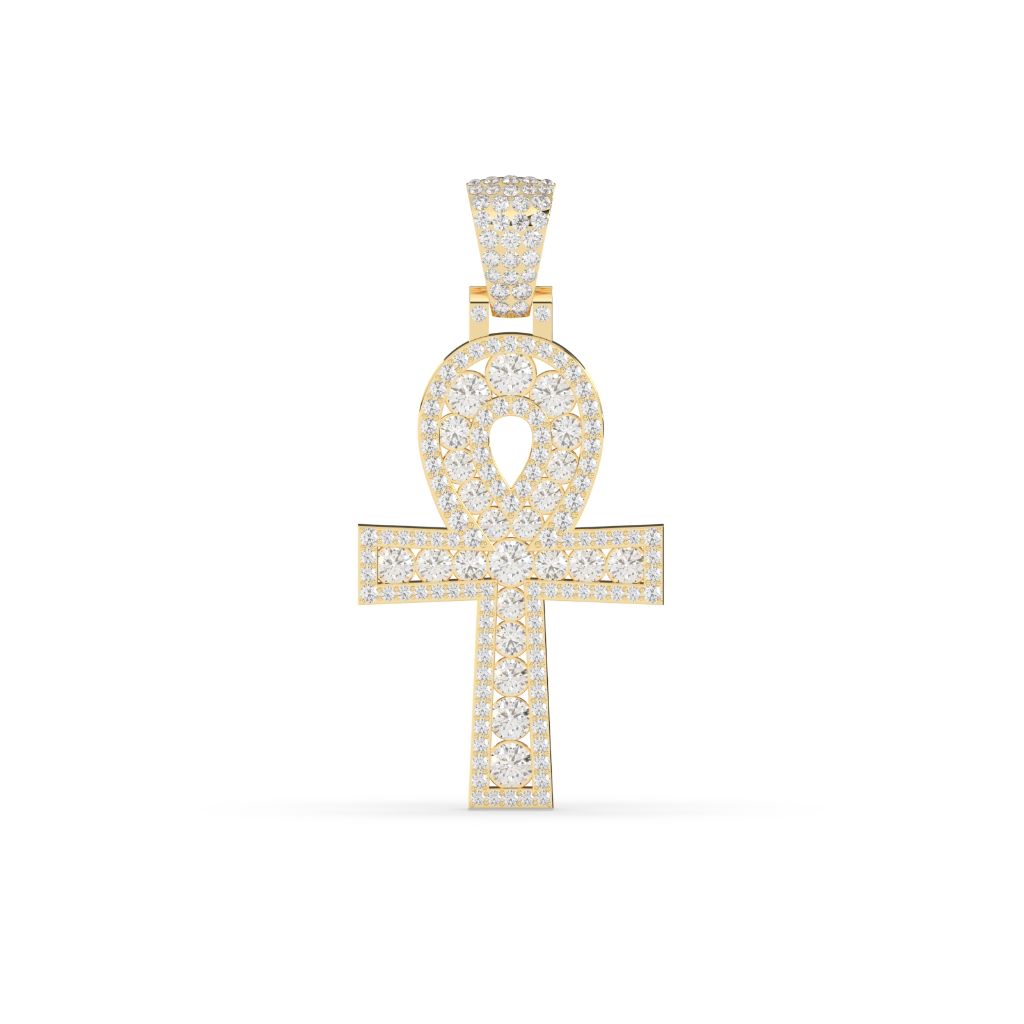 Diamond Ankh Eternal Life Pendant