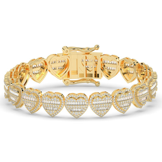 Romantic Shine Heart Chain Bracelet