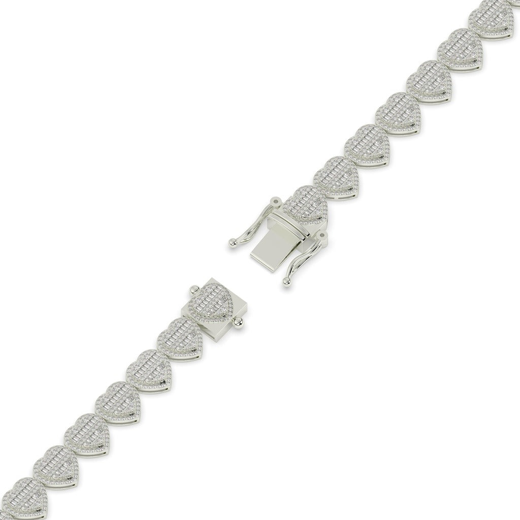 Romantic Shine Heart Chain Bracelet