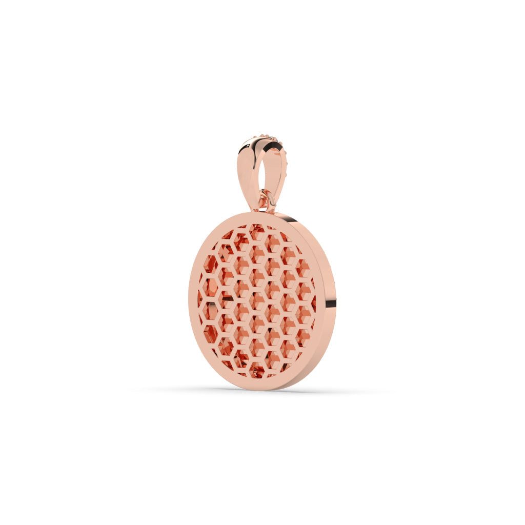 Iced Out Bitcoin Symbol Pendant
