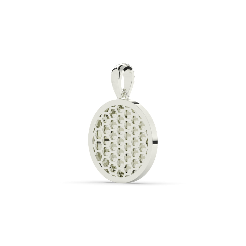Iced Out Bitcoin Symbol Pendant