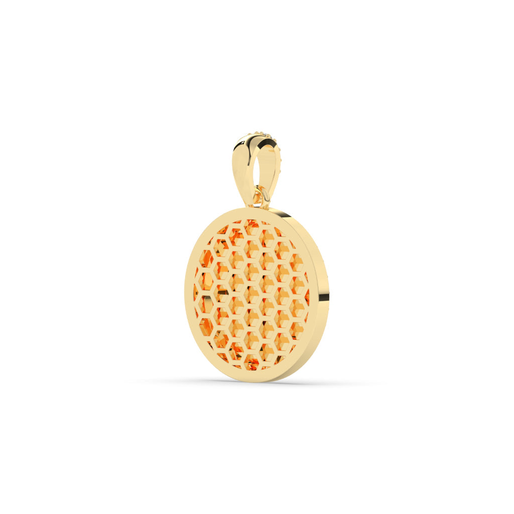 Iced Out Bitcoin Symbol Pendant