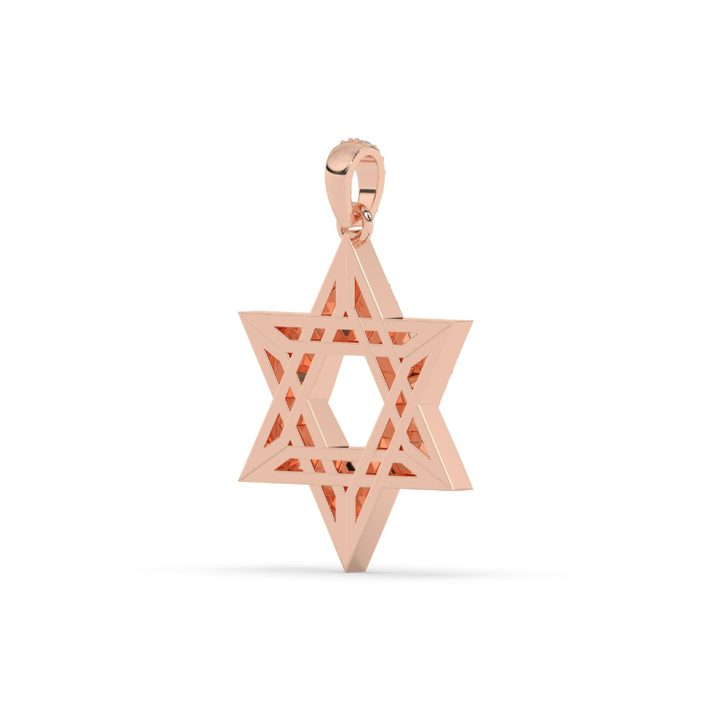 Diamond Star Gold Charm Necklace