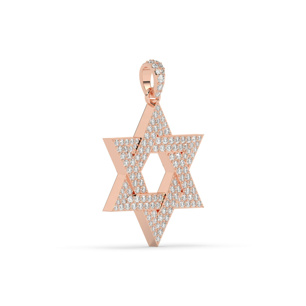 Diamond Star Gold Charm Necklace