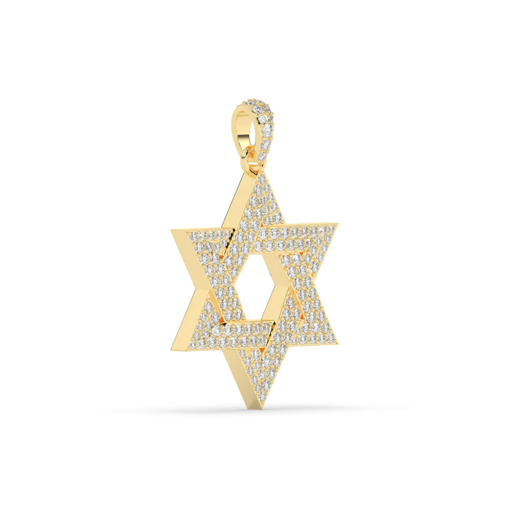 Diamond Star Gold Charm Necklace
