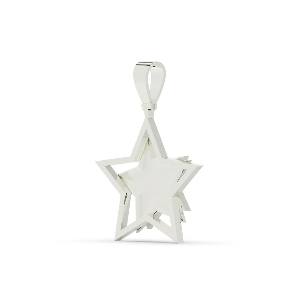 Dollar Star Gold Pendant Charm