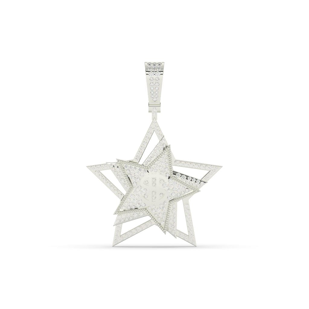 Dollar Star Gold Pendant Charm