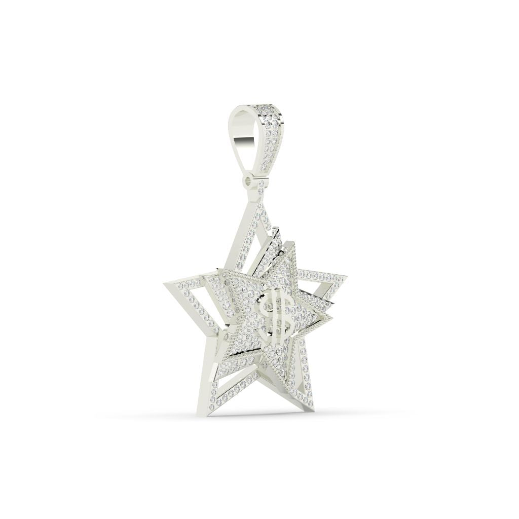 Dollar Star Gold Pendant Charm