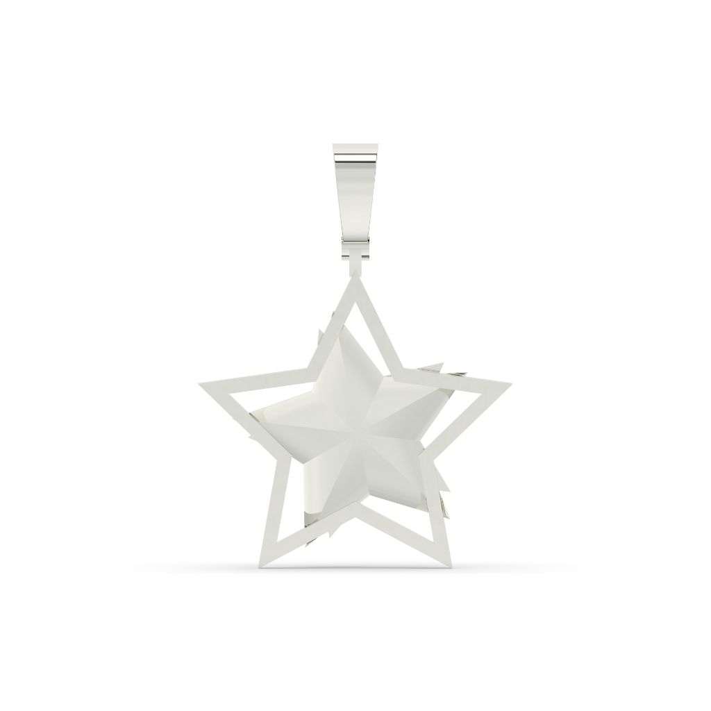 Dollar Star Gold Pendant Charm