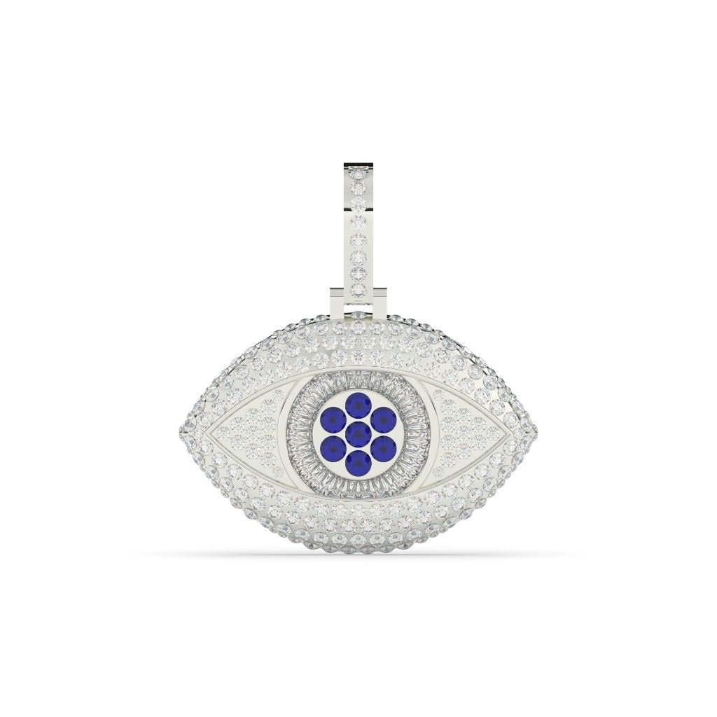 Diamond Studded Evil Eye Pendant