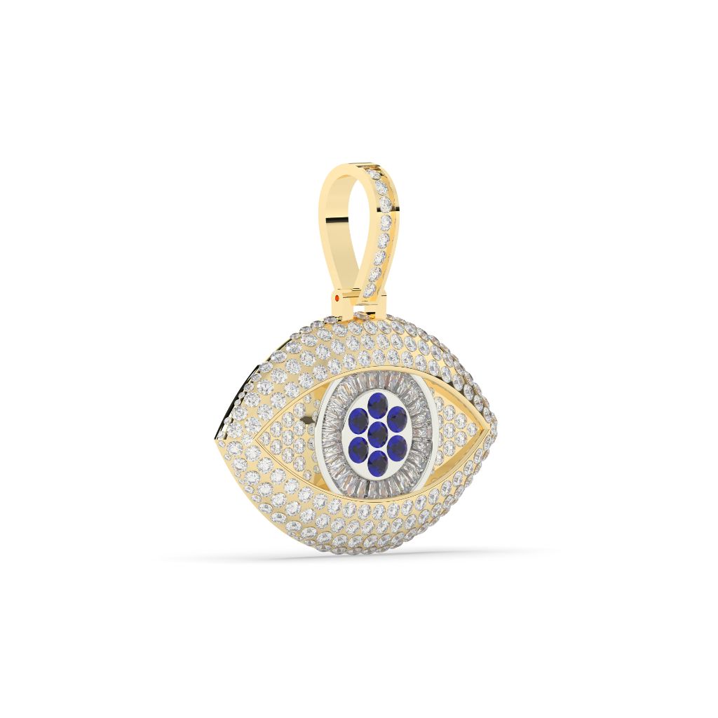 Diamond Studded Evil Eye Pendant