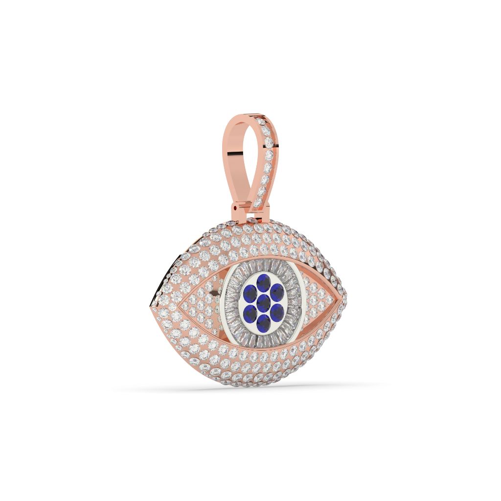 Diamond Studded Evil Eye Pendant