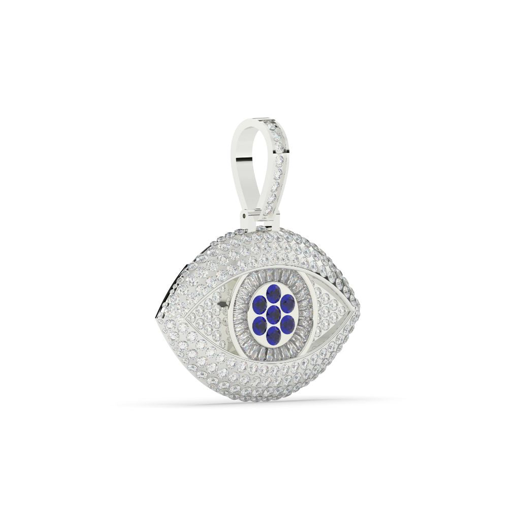 Diamond Studded Evil Eye Pendant