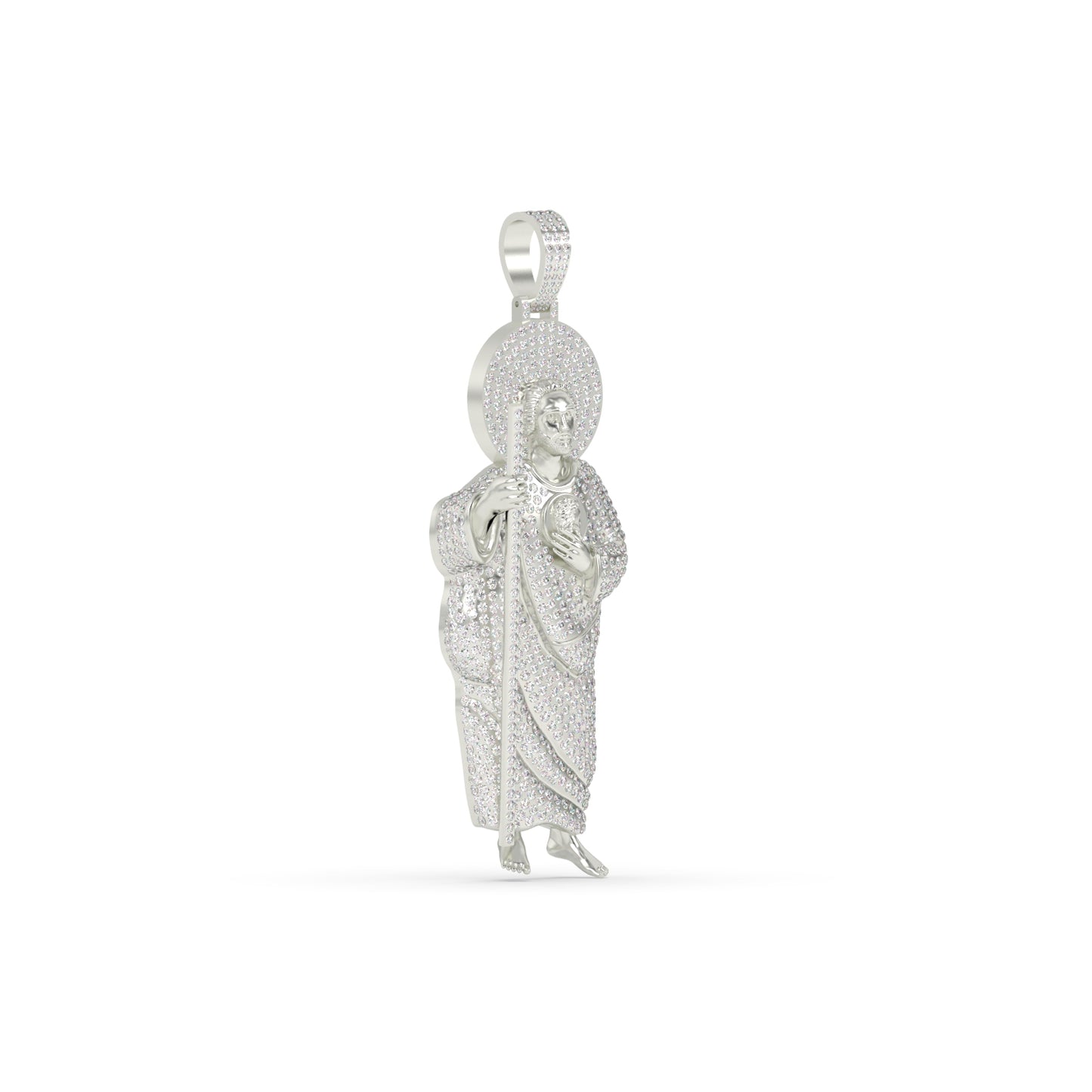 Saint Jude Diamond Gold Pendant