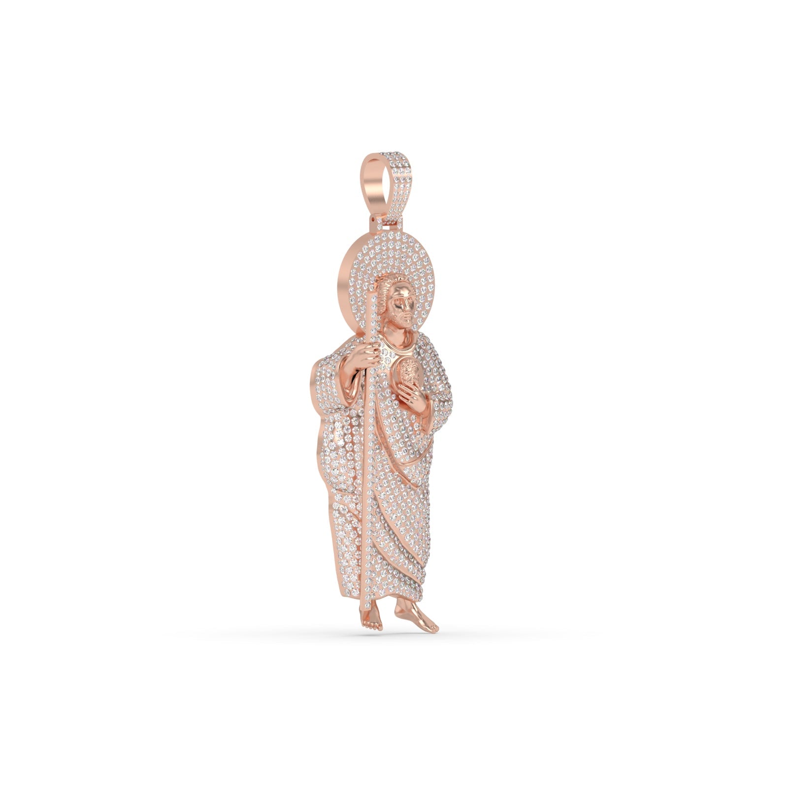 Saint Jude Diamond Gold Pendant