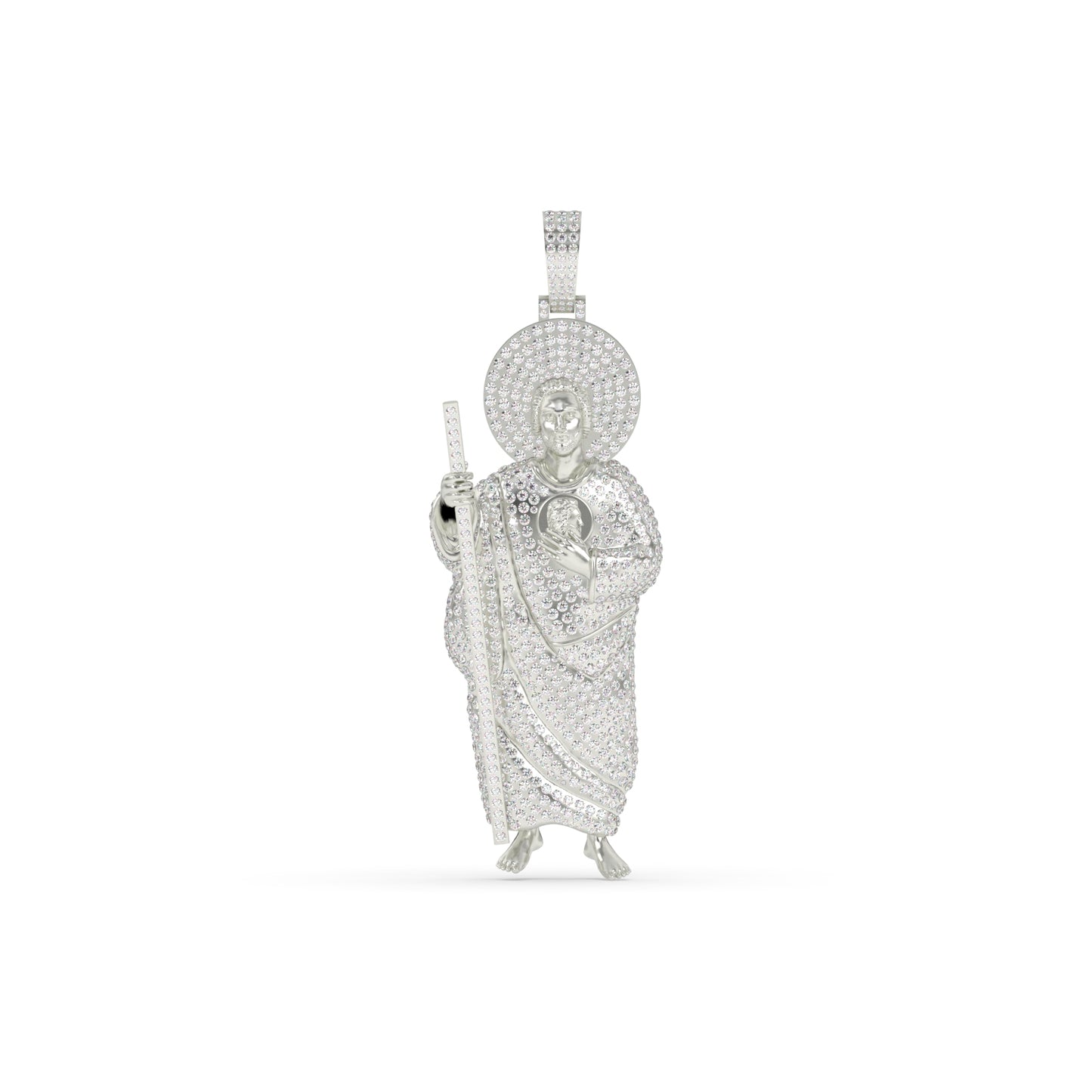 Saint Jude Diamond Gold Pendant