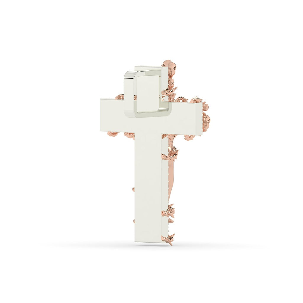 Sacred Jesus Pendant with Flowers