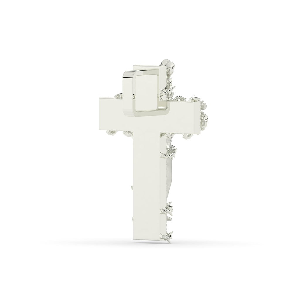 Sacred Jesus Pendant with Flowers