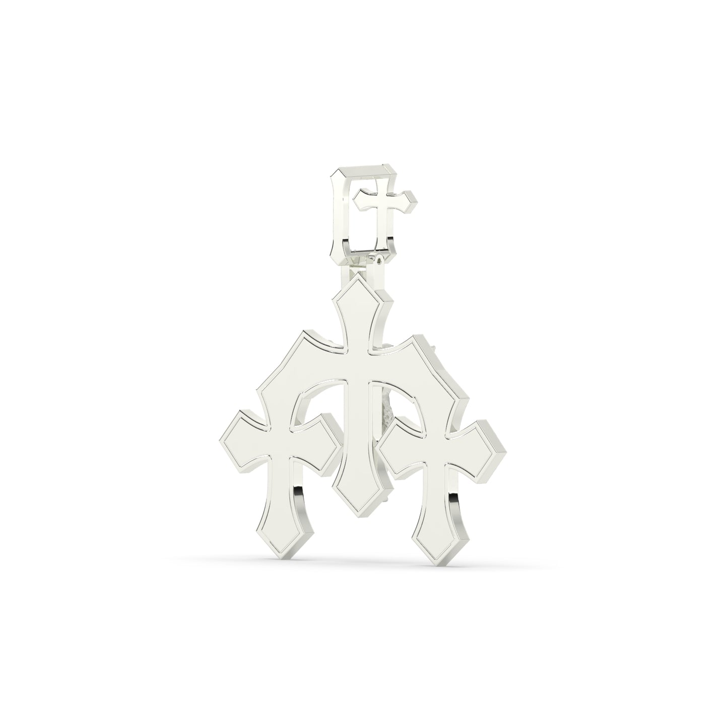 Triple Cross Jesus Pendant Charm