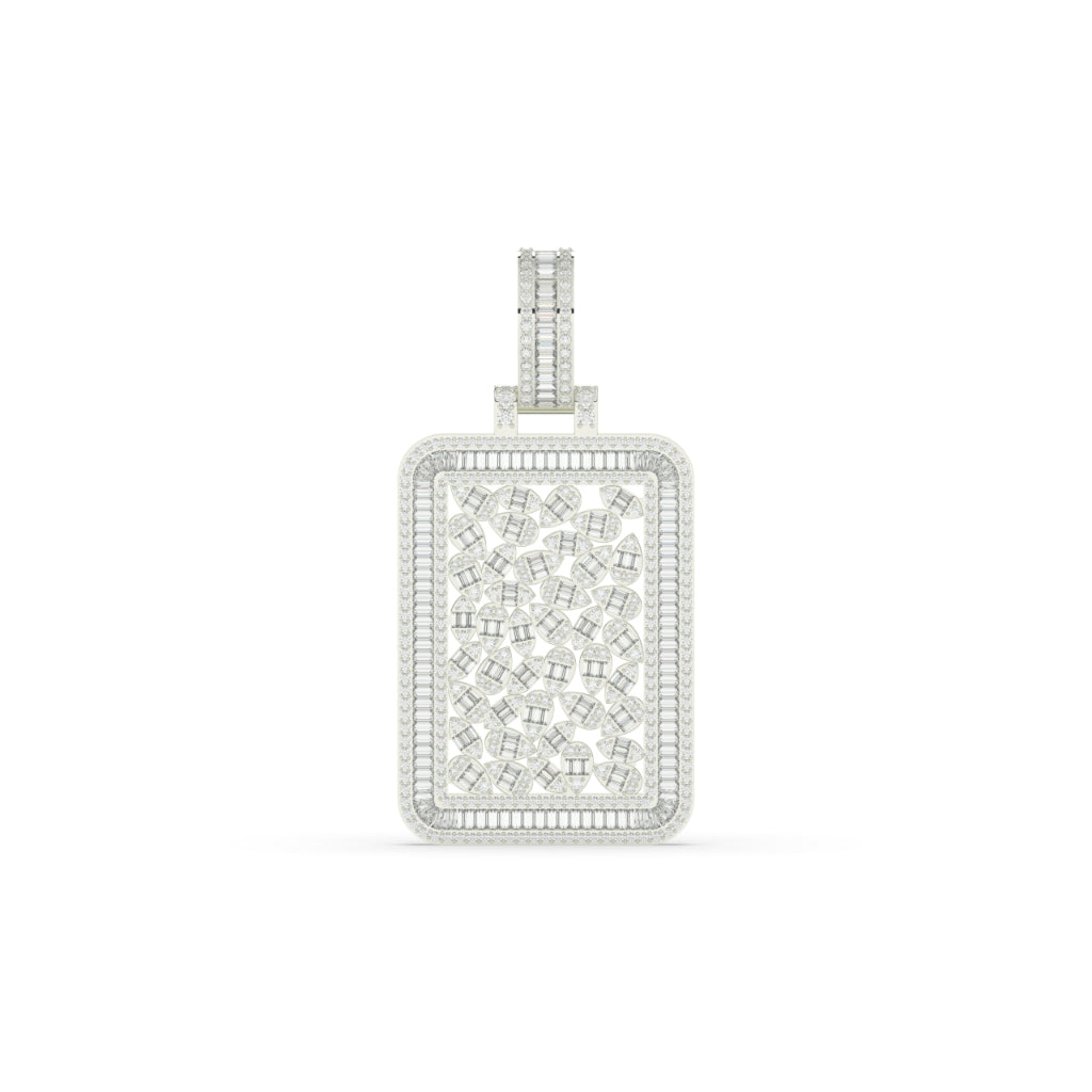 Diamond Skull Cage Frame Pendant