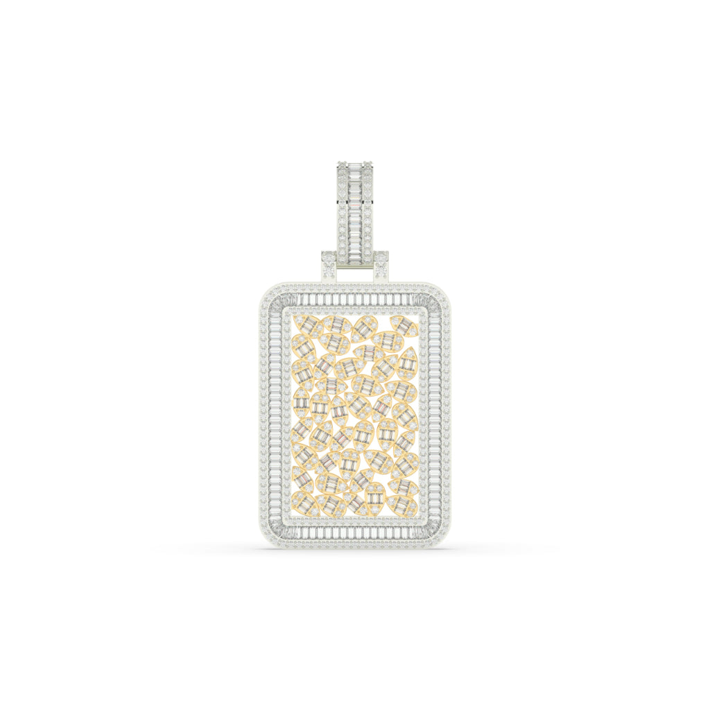 Diamond Skull Cage Frame Pendant