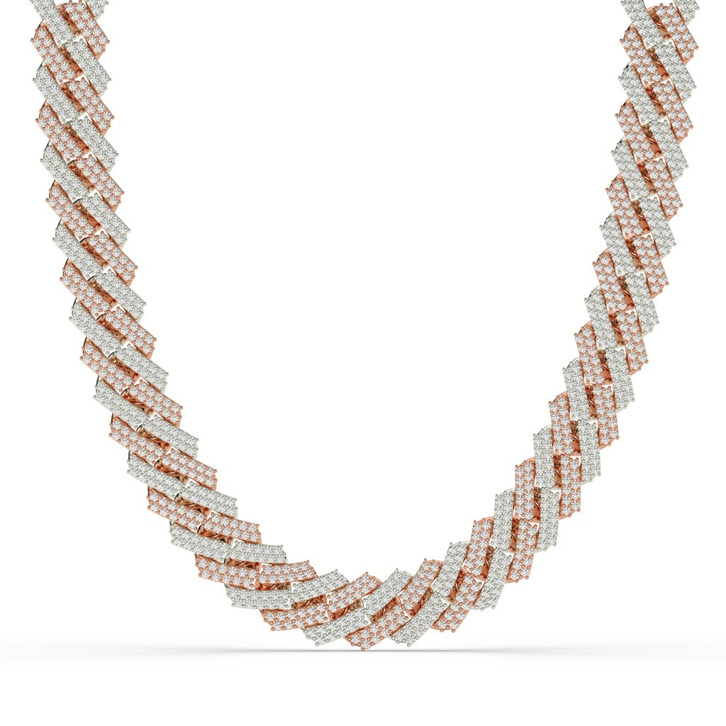 Zigzag Pavé Luxury Gold Chain