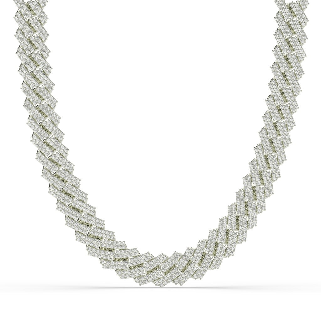 Zigzag Pavé Luxury Gold Chain
