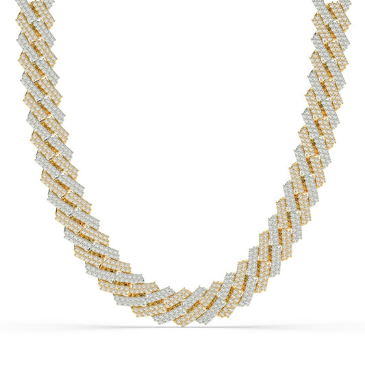 Zigzag Pavé Luxury Gold Chain