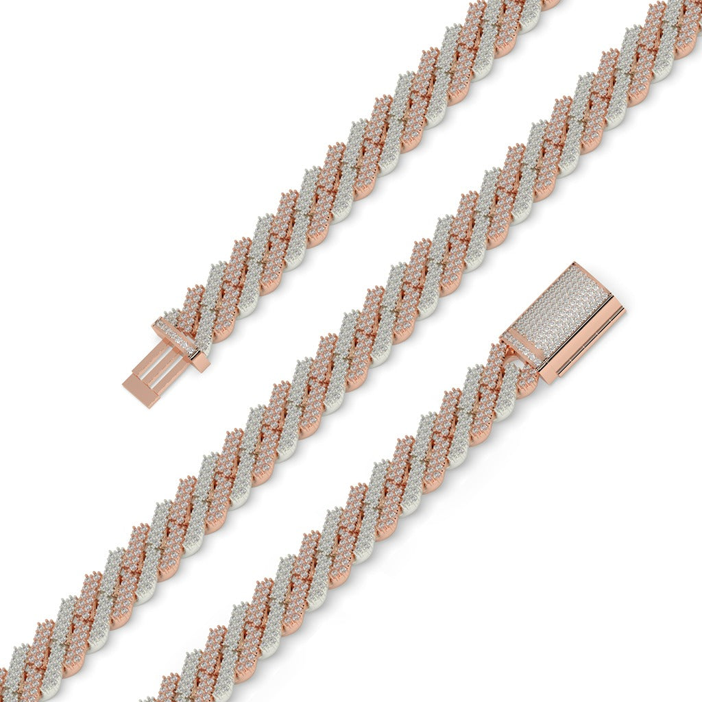 Zigzag Pavé Luxury Gold Chain