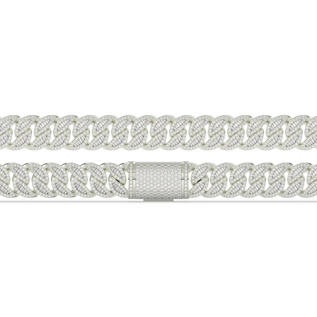 Baguette Iced Cuban Link Bracelet