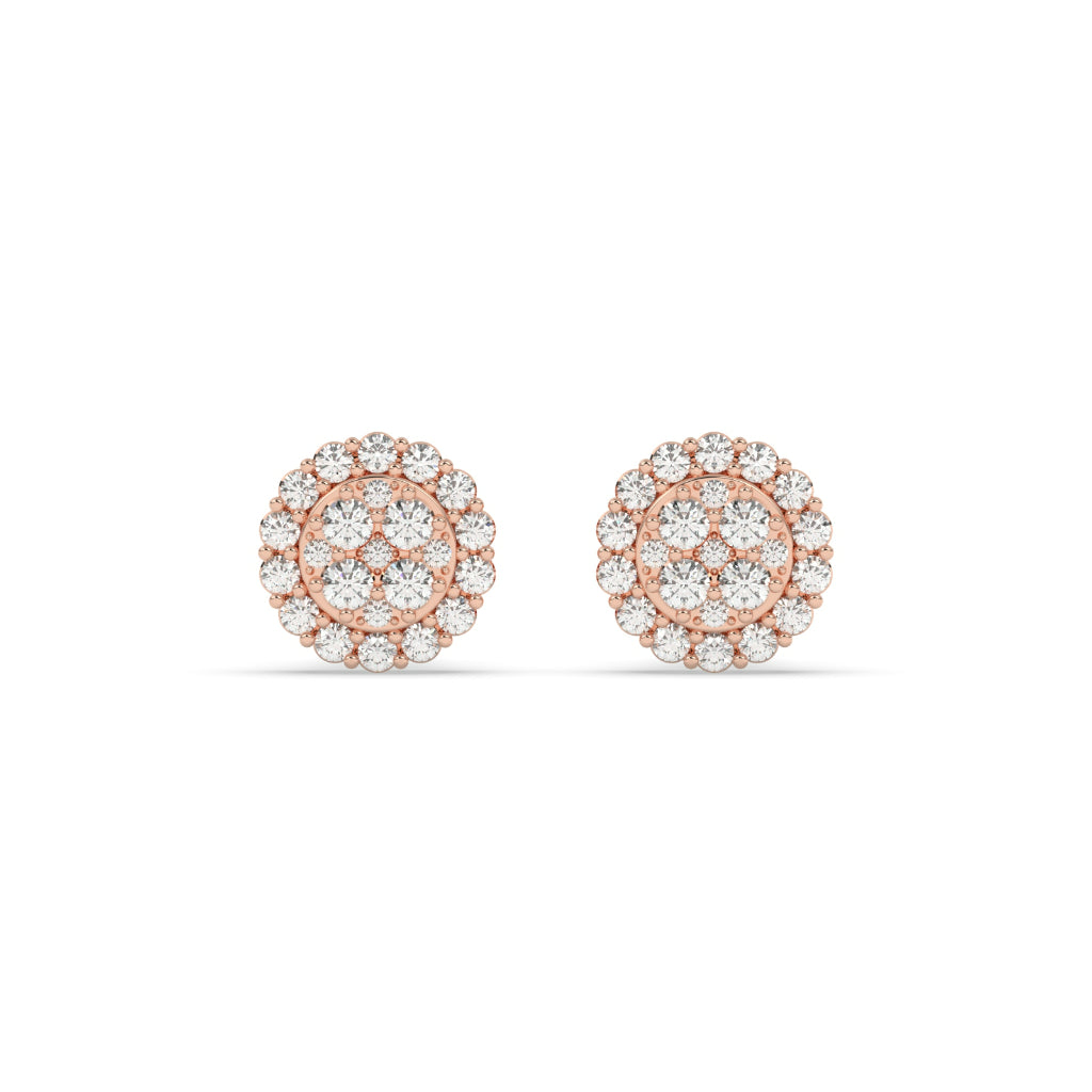 Bold Cluster Round Diamond Studs